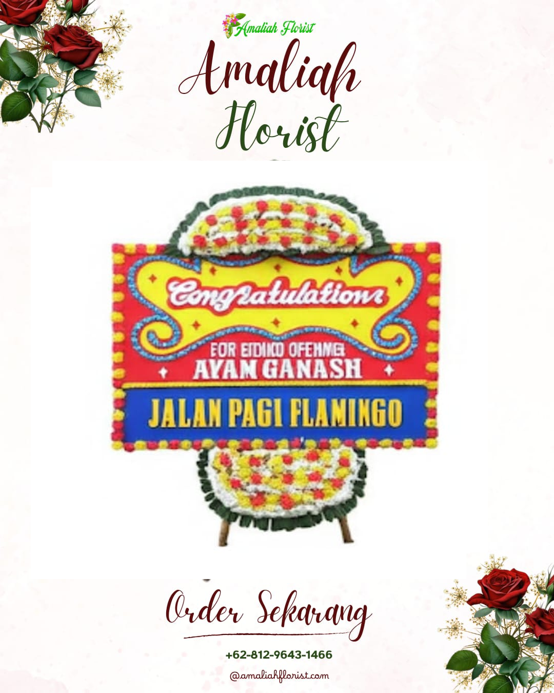 Sewa Papan Bunga Sambas